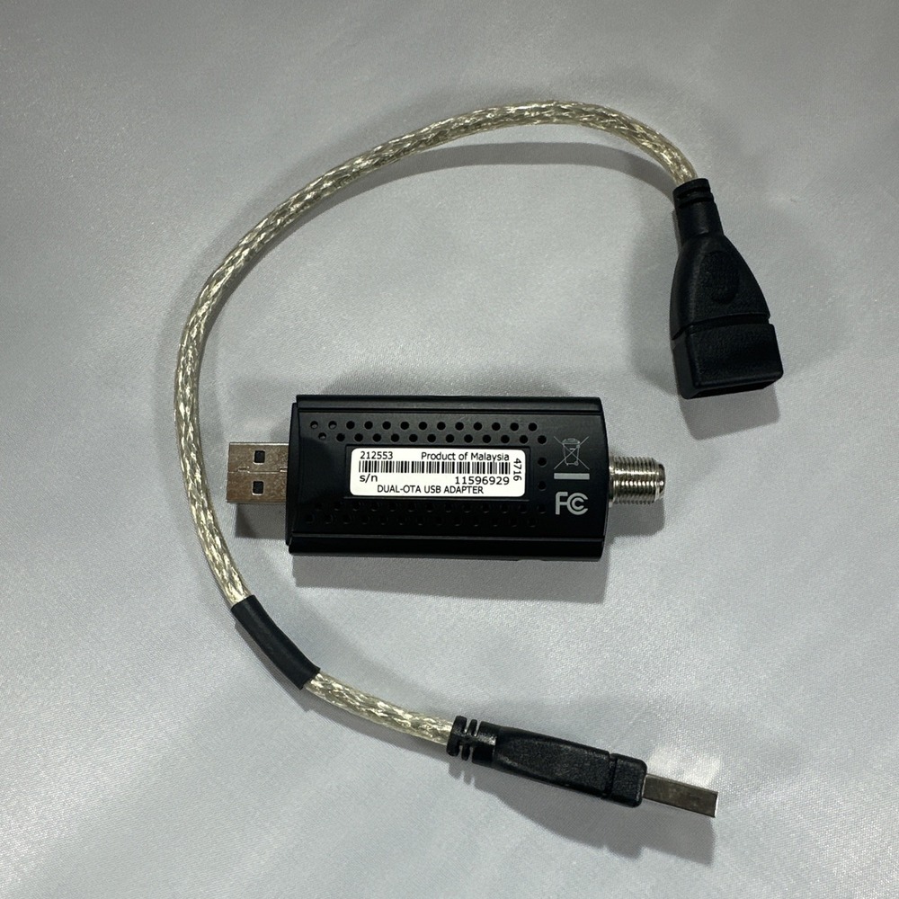EUC Dish Network Dual OTA USB Adapter 212553 With Cable